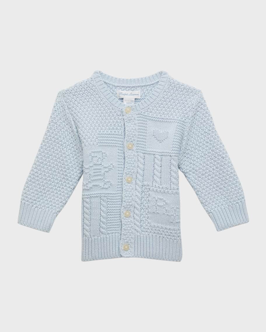 

Кардиган для мальчика с интарсией и медведем, размер 3-24 мес. Ralph Lauren Childrenswear