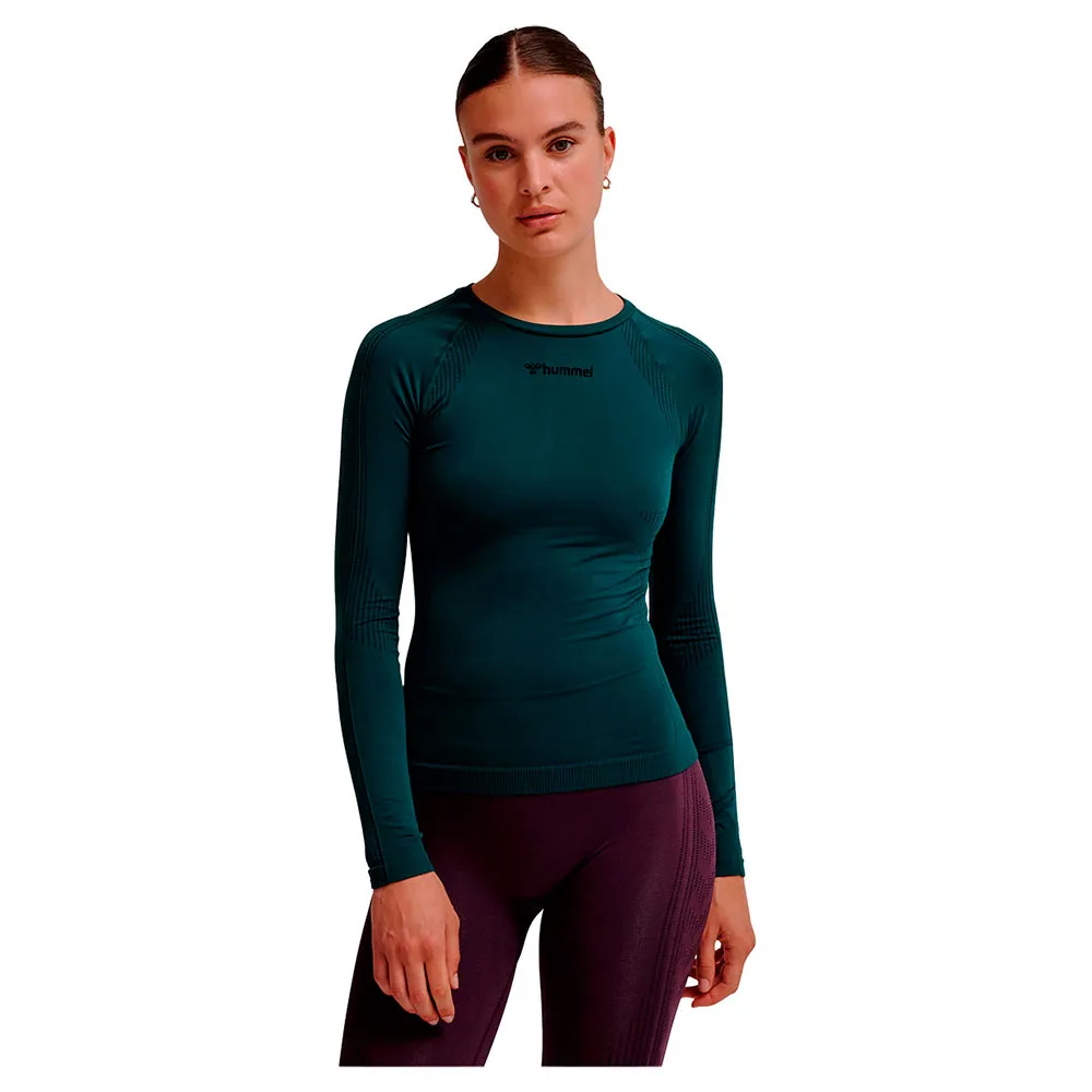 

Футболка Hummel MT Shaping Seamless long sleeve, зеленый