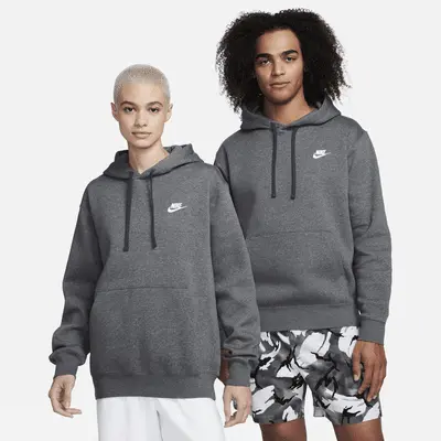 

Худи Nike Sportswear Club Fleece Pullover Hoodie, цвет Charcoal Heather/Anthracite/White