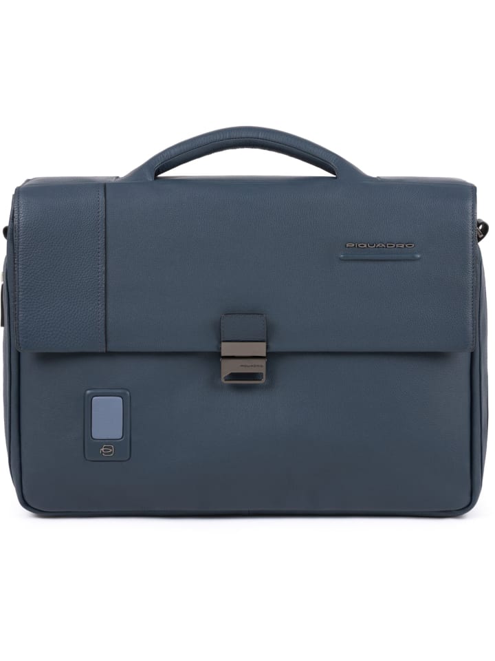 

Сумка Piquadro Akron Aktentasche Leder 42 cm Laptopfach, синий