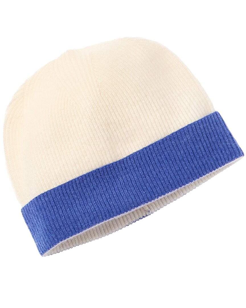 

Шапка-бини Brodie Cashmere Contrast Ribbed Cashmere, синий