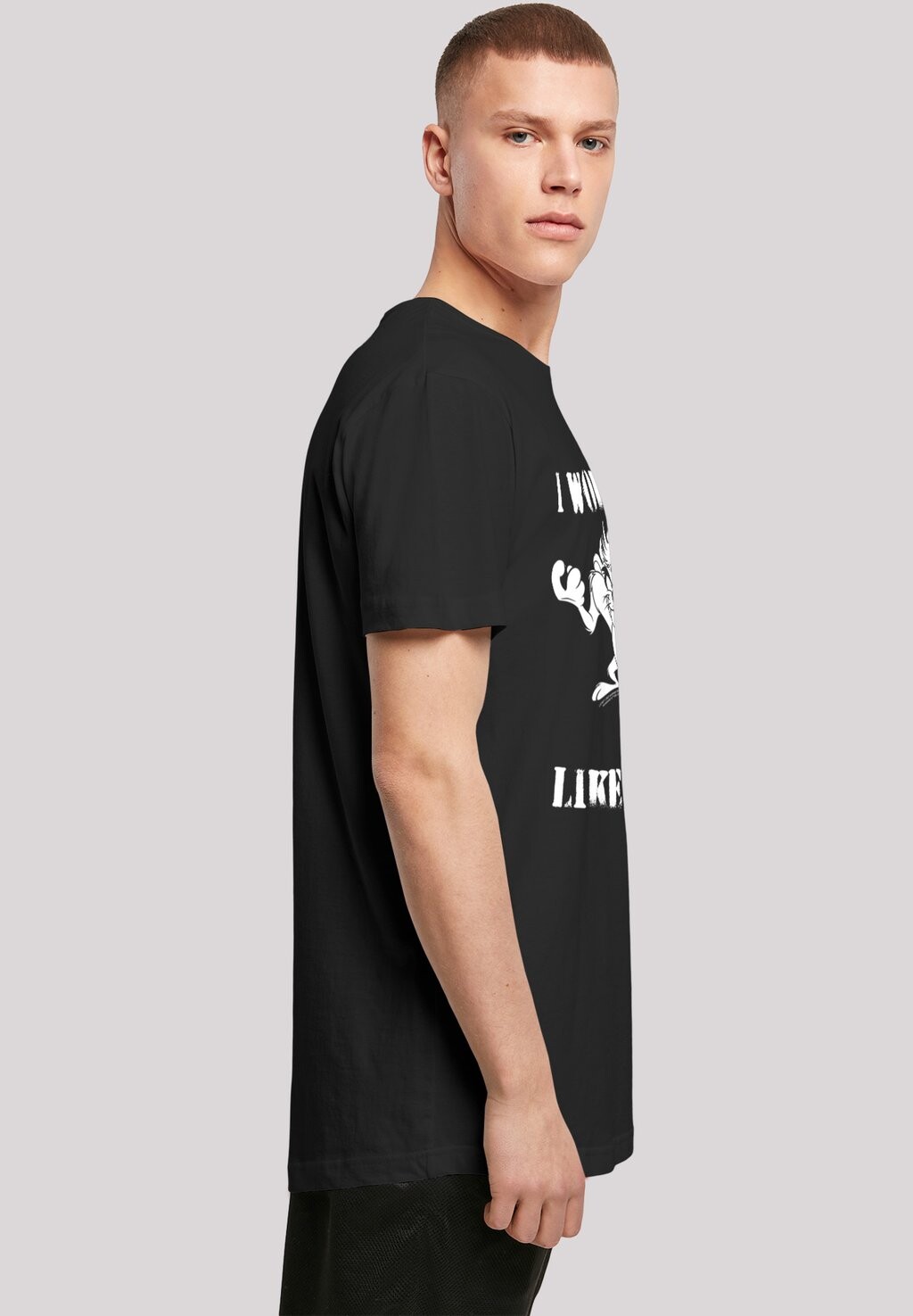 

Футболка с принтом LOONEY TUNES TAZ I WOKE UP LIKE THIS F4NT4STIC, черный