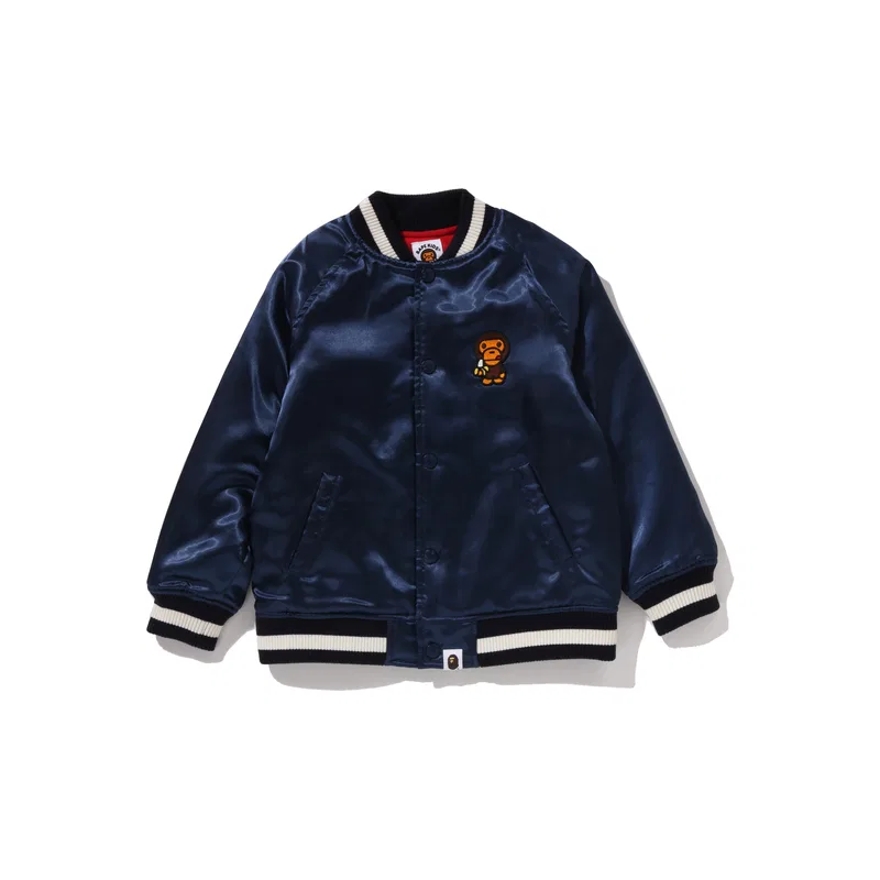 Бейсбольная куртка A BATHING APE для детей темно-синяя