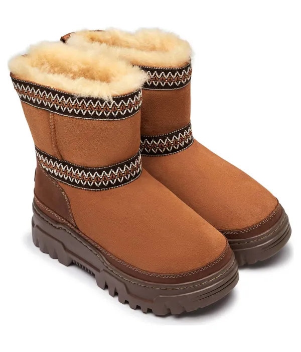 Классические мини-ботинки Trailgazer из кожи Ugg, коричневый — фото 2