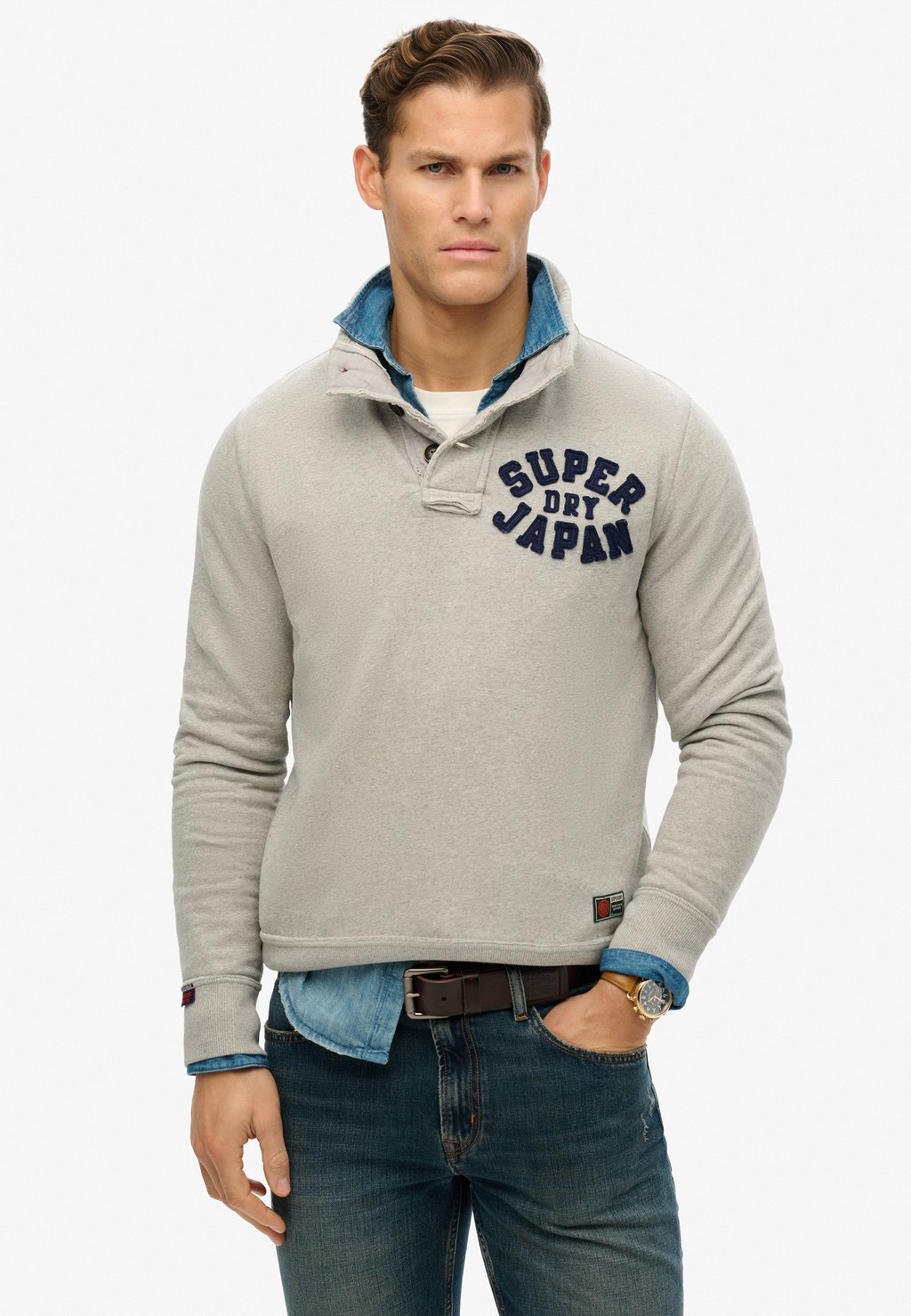 

Джемпер VINTAGE ATHLETIC Superdry, серый