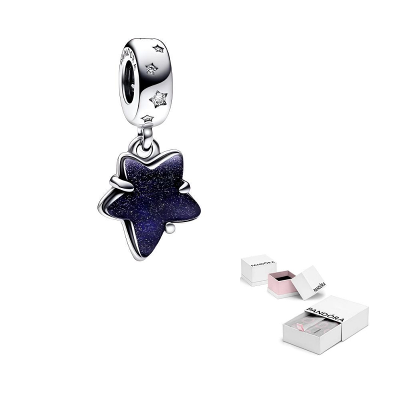 

Pandora 925 Sterling Silver Glass синтетические кубические циркониевые подвески унисекс silver