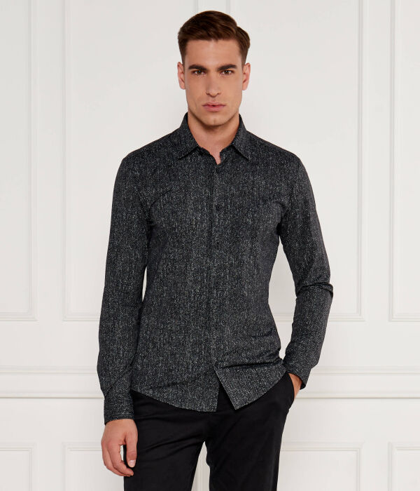 

Рубашка Boss P-Roan-Kent-C1-233 Slim Fit, черный