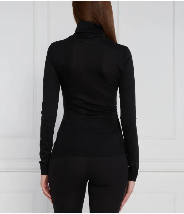 Водолазка slim fit Calvin Klein, черный — фото 4