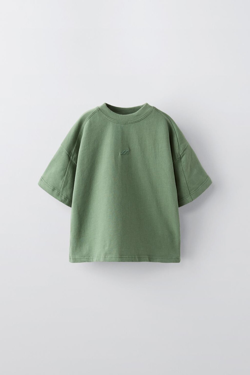 

Вышитая футболка ZARA, средне-зеленый