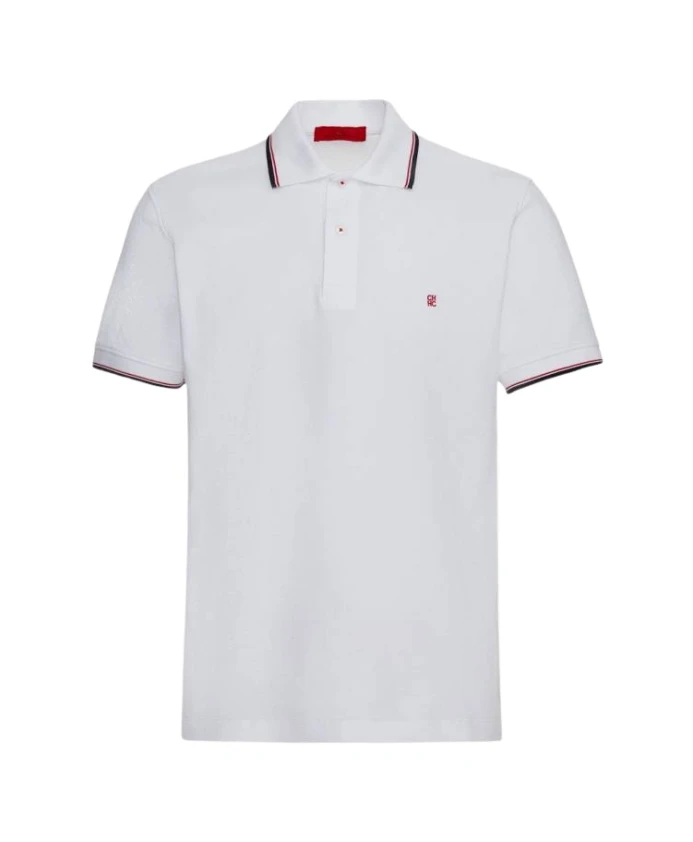 

Белая структурированная рубашка-поло Carolina Herrera, белый