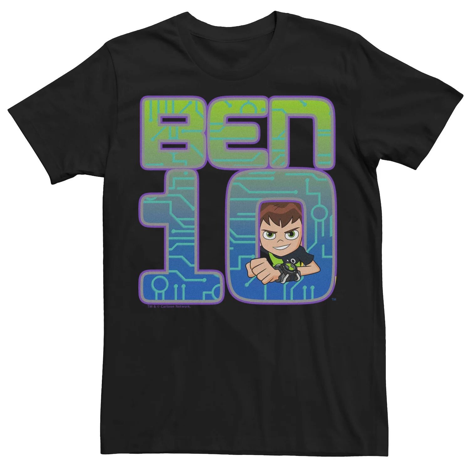 

Мужская футболка с логотипом Ben 10 Tech Licensed Character