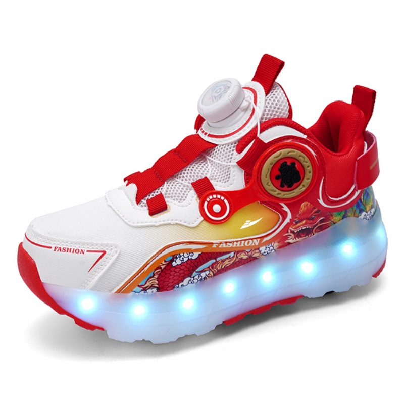 

Детская обувь для повседневной жизни Kuding, белый/красный