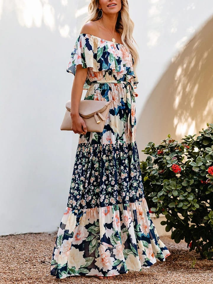 

Длинное платье Milan Kiss, красочный