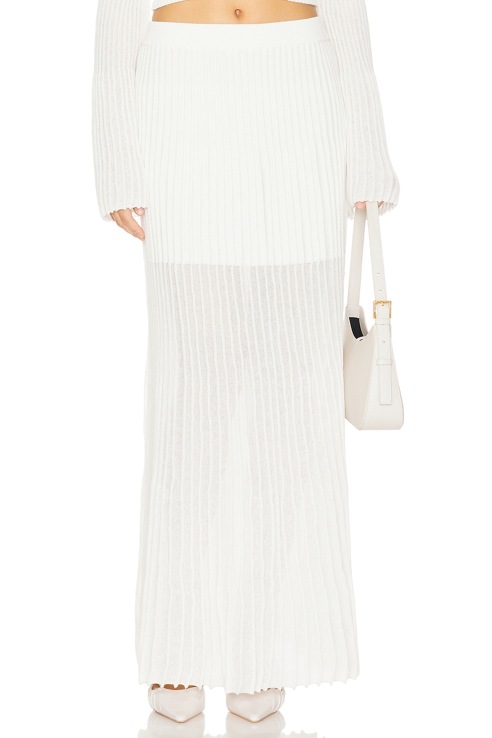 

Вязаная юбка Manning Clea, off white