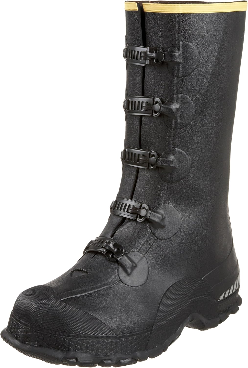 

Мужские накладки на ботинки LaCrosse 14 ZXT с пряжкой - устойчивый к разрывам резиновый материал, глубокая посадка на пятке, некоррозийные металлические пряжки и подошвы с гексагональным рисунком, черный