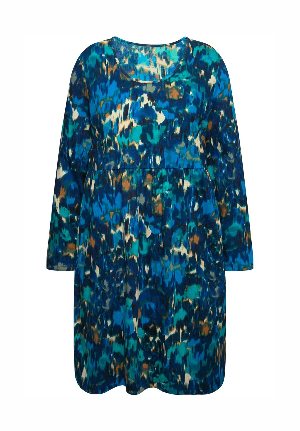 

Платье из джерси ABSTRACT PRINT EMPIRE WAIST Ulla Popken, темно-синий