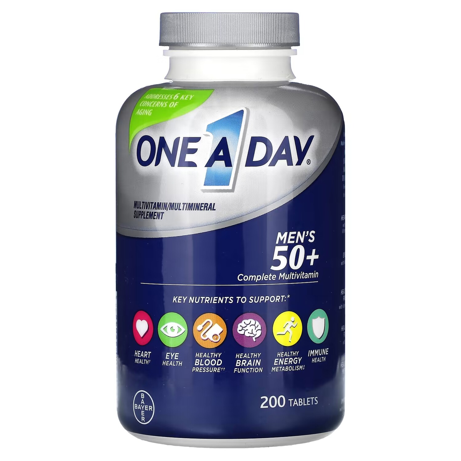 

Мультивитамины One-A-Day 50+ для мужчин, 200 таблеток