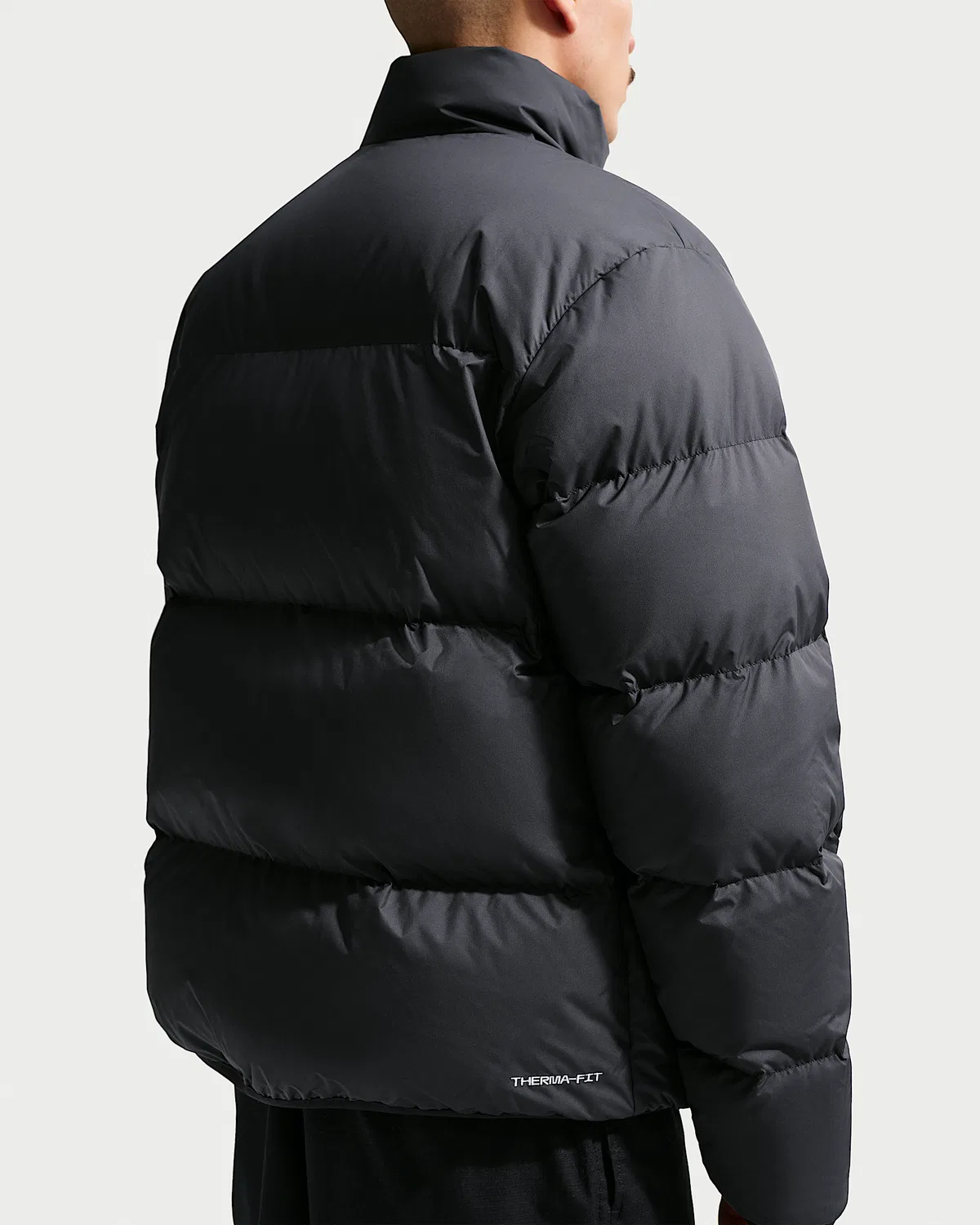 Мужская пуховая куртка Therma-FIT Nike Sportswear Club, Black/White — фото 2