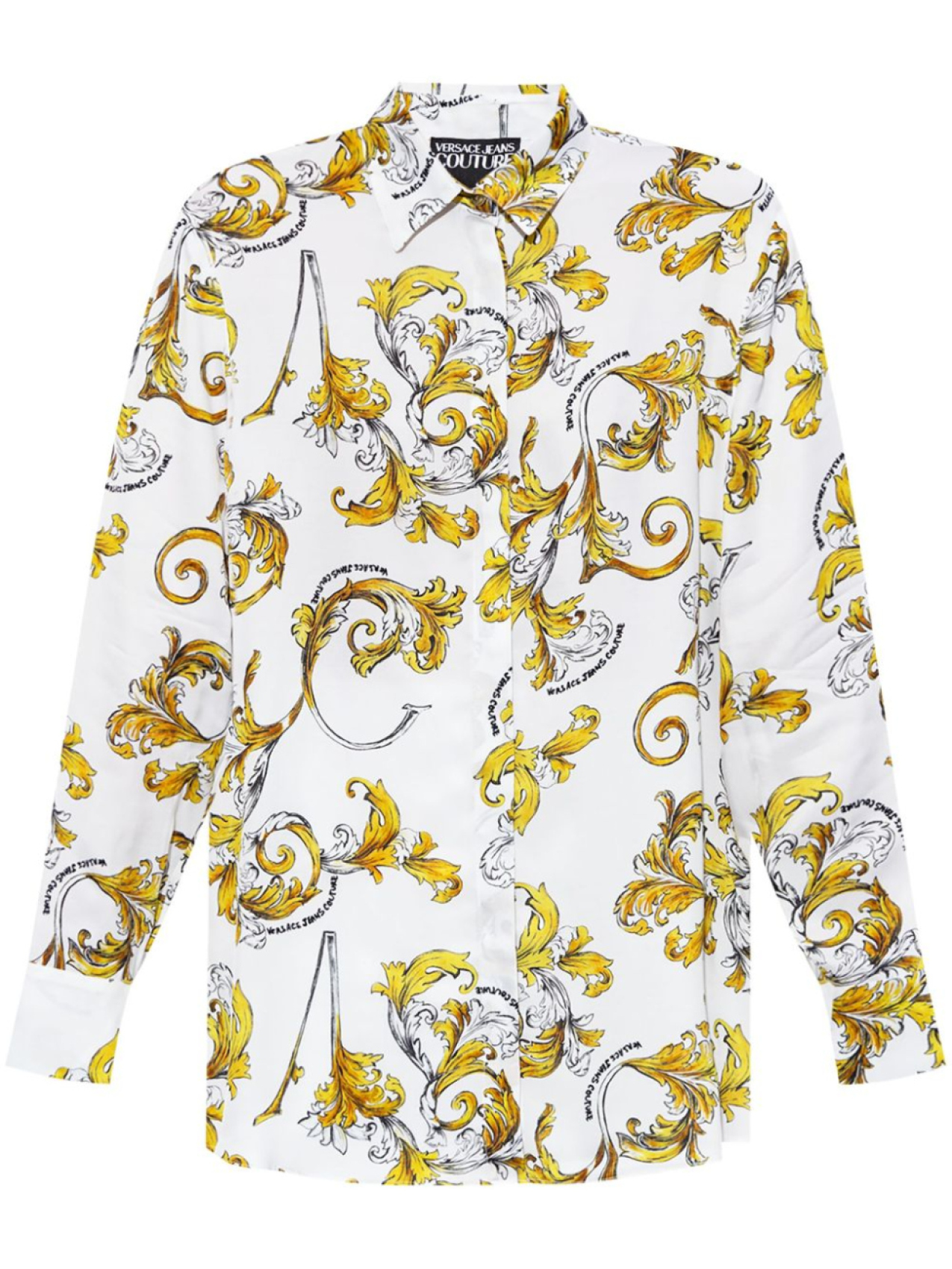 

Versace Jeans Couture рубашка Outline Barocco, белый