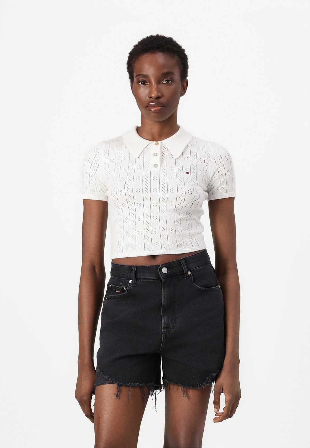 

Рубашка поло Tommy Jeans, кремовый