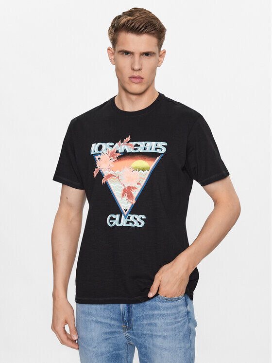

Футболка стандартного кроя Guess, черный