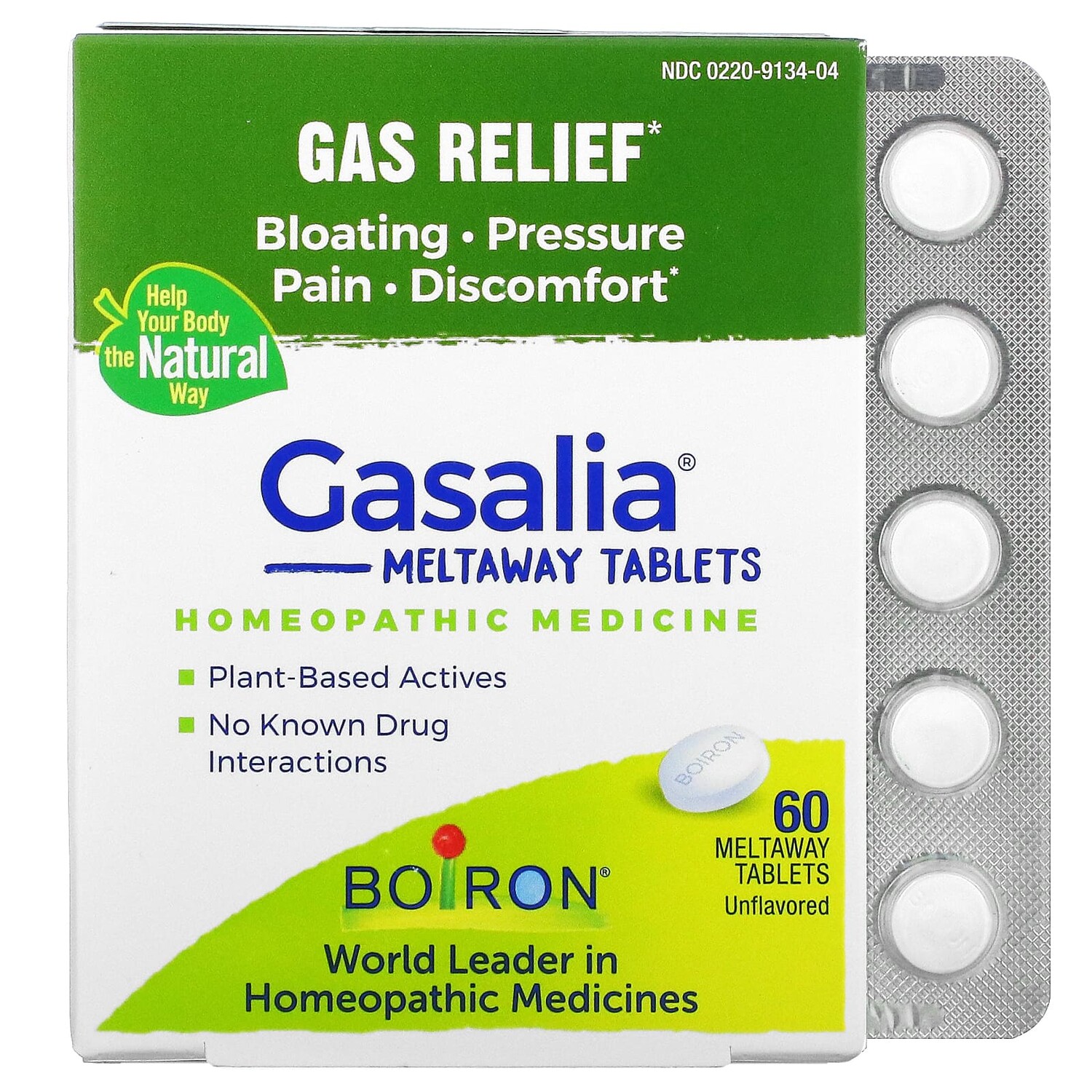 

Boiron Gasalia 60 быстро растворяющихся таблеток