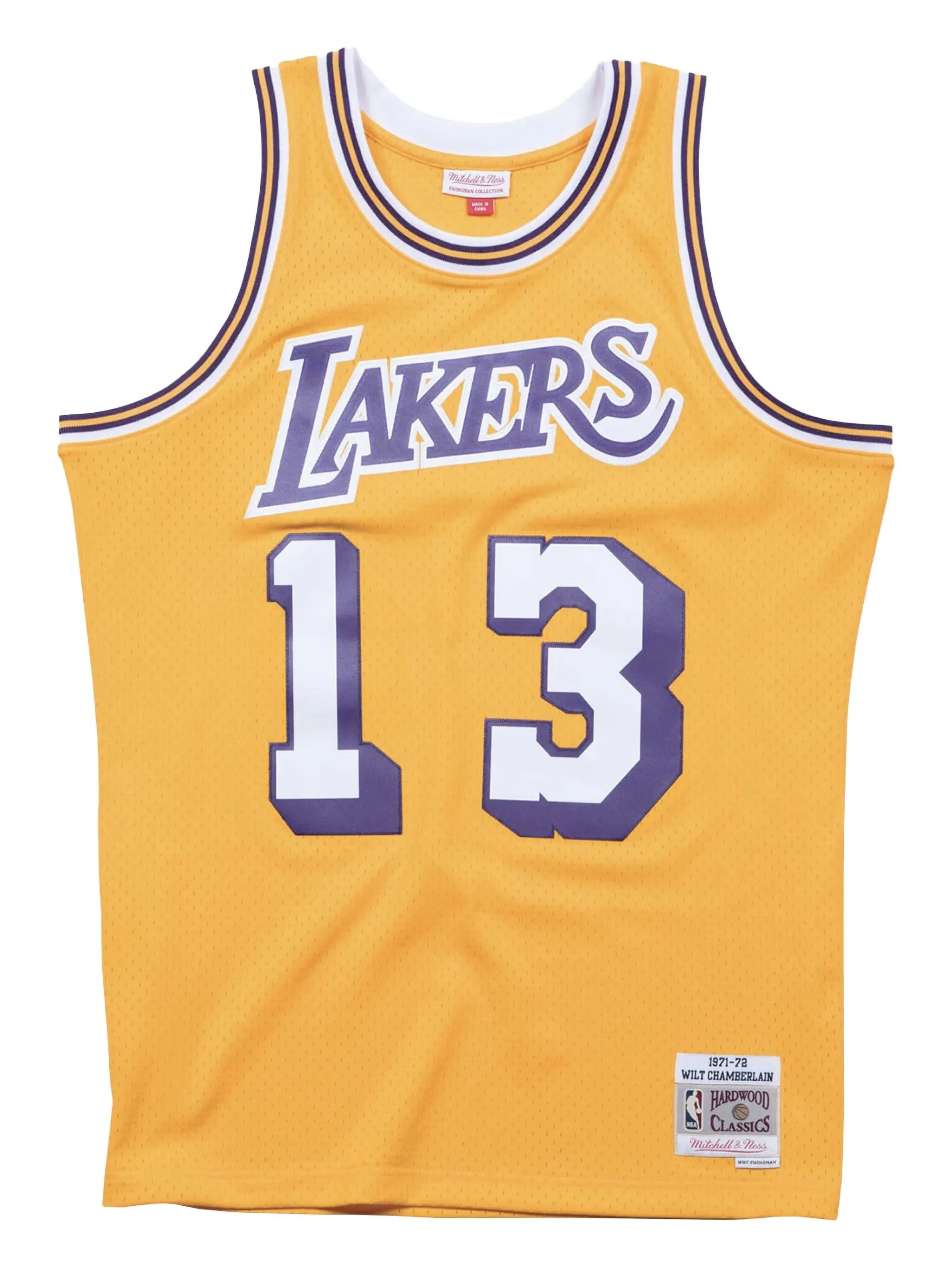

Топ 71-72 Wilt Chamberlain Swingman из коллаборации с NBA Lakers Mitchell & Ness, желтый