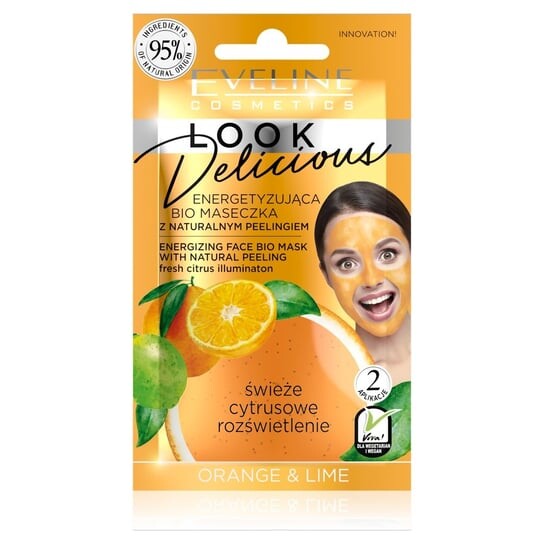 

ЭНЕРГИЧНАЯ МАСКА ДЛЯ ЛИЦА Свежее цитрусовое сияние Eveline Cosmetics Look Delicious