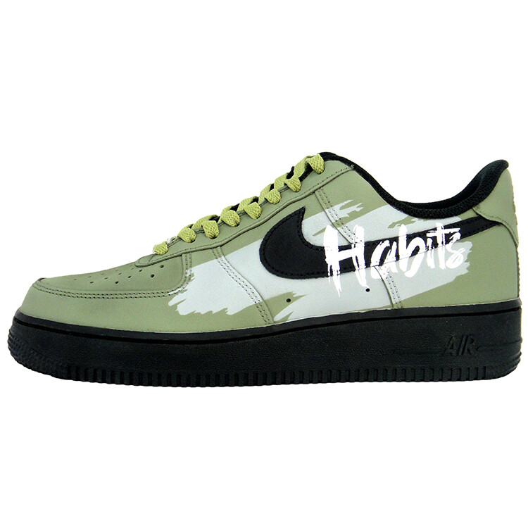 

Кроссовки Nike Air Force 1 Skateboarding Shoes Unisex Low-top, хаки