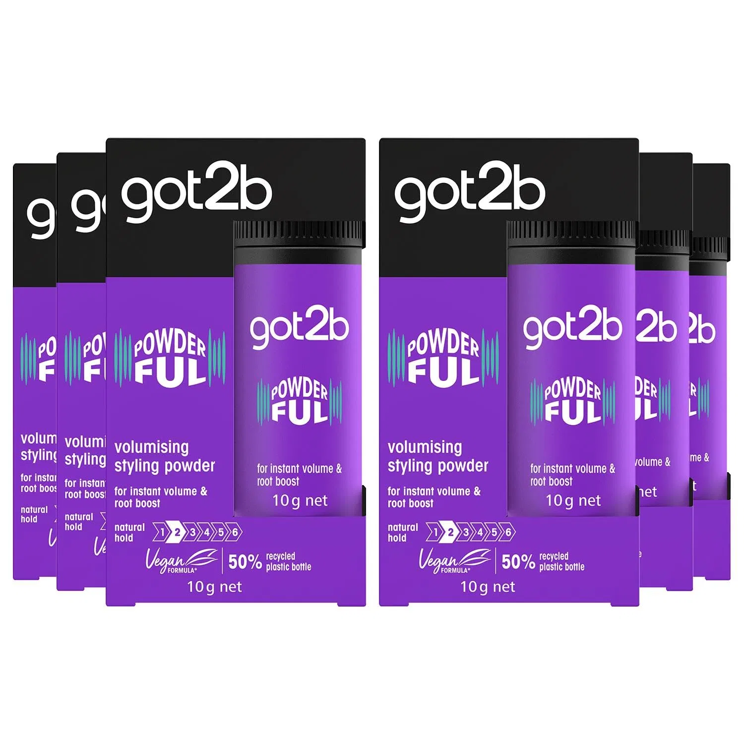 Пудра для объема волос Powder'ful от Schwarzkopf Got2B, 6 x 10 г Got2B
