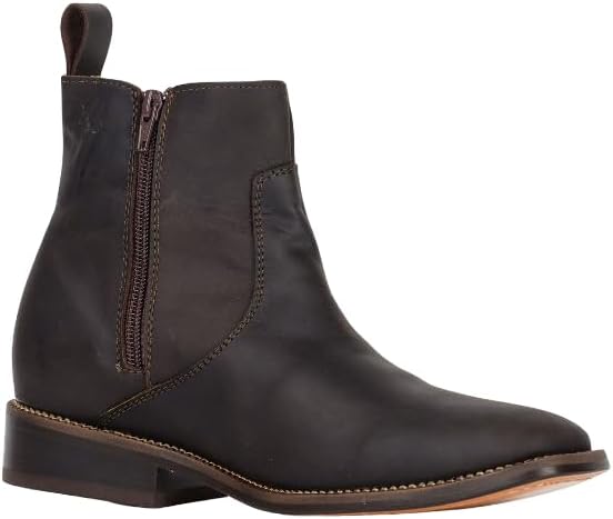 

Мужские ковбойские сапоги Scorpion с квадратным носком, челси до щиколотки в западном стиле Scorpion Boots, темно-коричневый