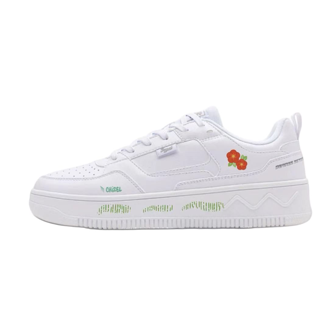 

Кроссовки для скейтбординга Air Force 1 Synthetic Leather, Mesh Slip Resistant Abrasion Resistant Low top мужские 361°, белый
