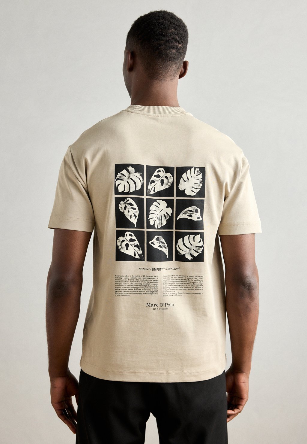 

Футболка с принтом SHORT SLEEVE NEW SEASONAL ARTWORK Marc O'Polo, бежевый
