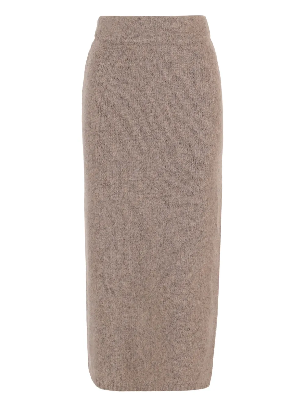 

Миди-юбка с эластичным поясом и разрезом сзади Lauren Manoogian, нейтральный