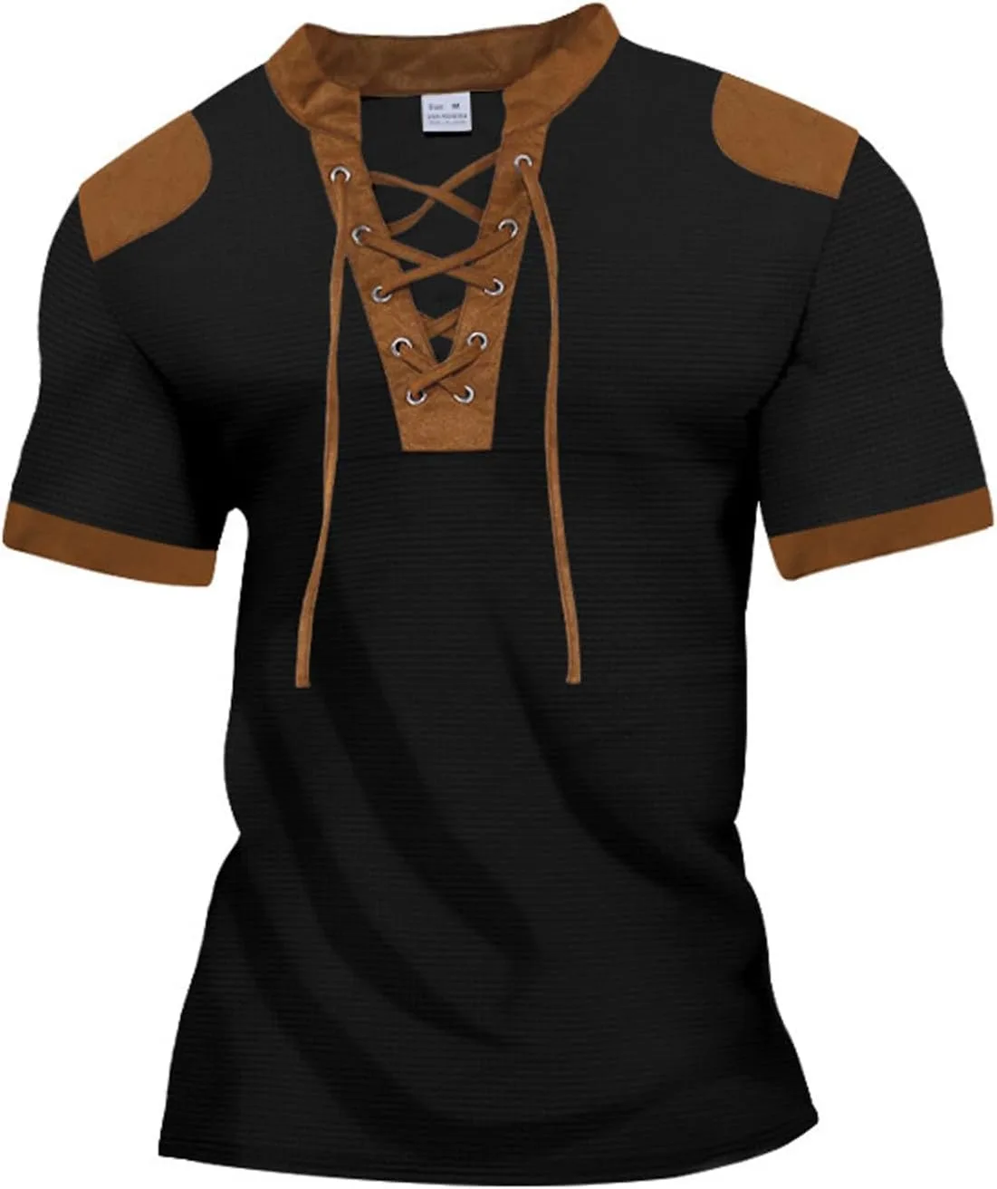 

Мужская футболка Cambkatl с V-образным вырезом и шнуровкой