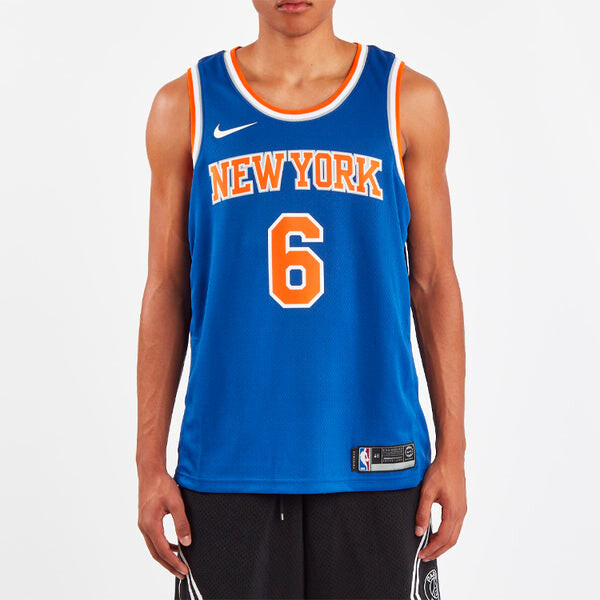 Майка Nike NBA Basketball Icon Edition Swingman Jersey New York Knicks SW Fan Edition 6 Blue, синий — фото 4