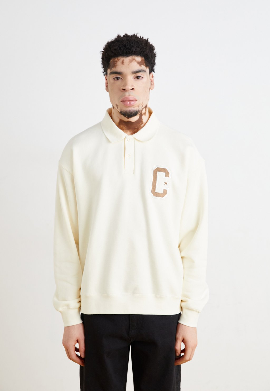 

Толстовка COLLARED CREW Converse, молочный