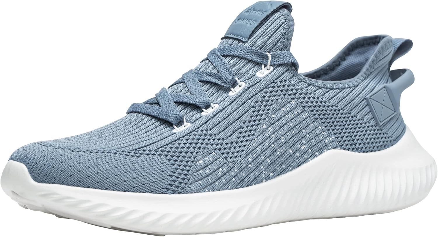 

Легкие вязаные модные кроссовки для мужчин Alpine Swiss Ryan, спортивные теннисные туфли, синий