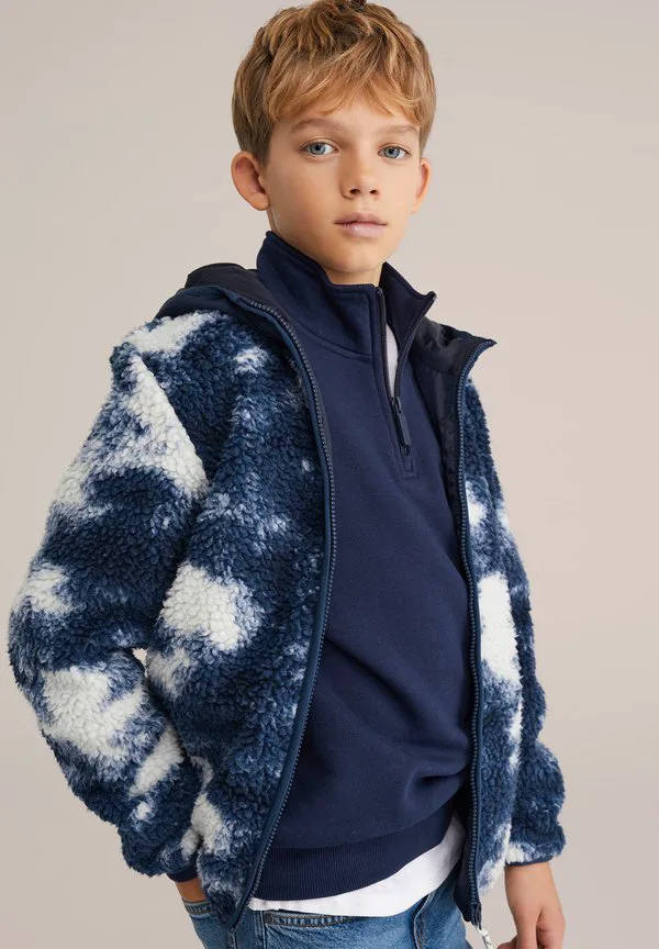 Флисовая куртка We Fashion, Dark Blue — фото 3