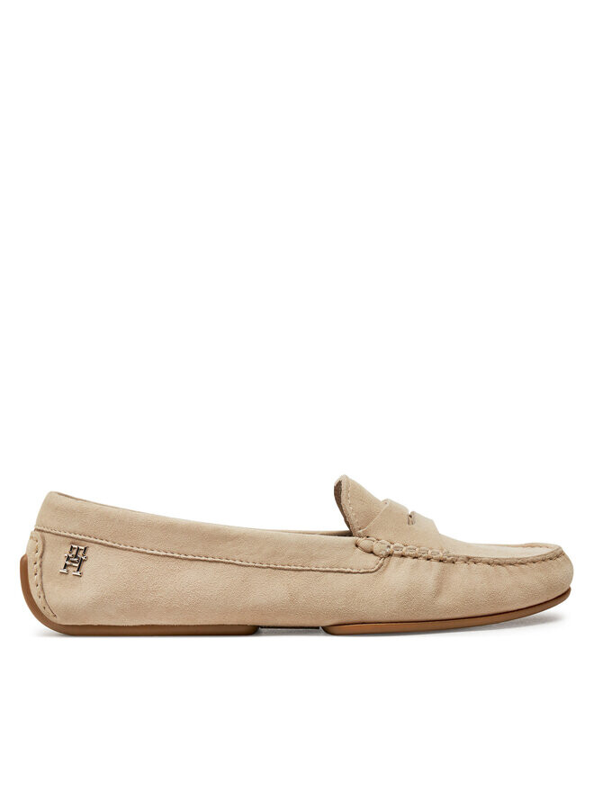 

Мокасины Tommy Hilfiger Th Suede Driver Loafer, бежевый