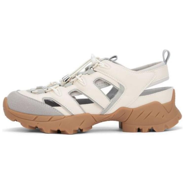 

Мюли женские с закрытым носком женские Toomanyshoes, цвет Off-white + gray