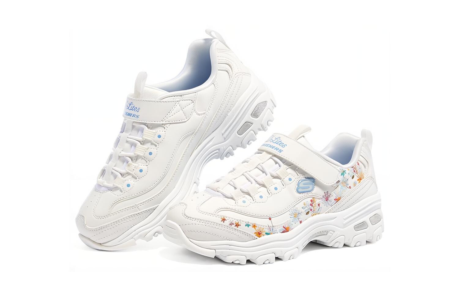 Кроссовки детские серии D"LITES GS Low-top белые Skechers — фото 3