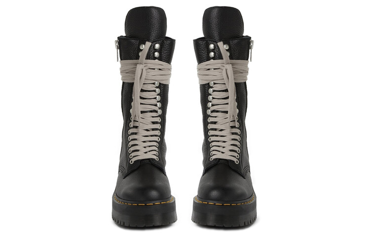 Ботинки длиной до икры на четырех кожаной подошве RICK OWENS x Dr. Martens 1918, черные Dr.Martens — фото 3