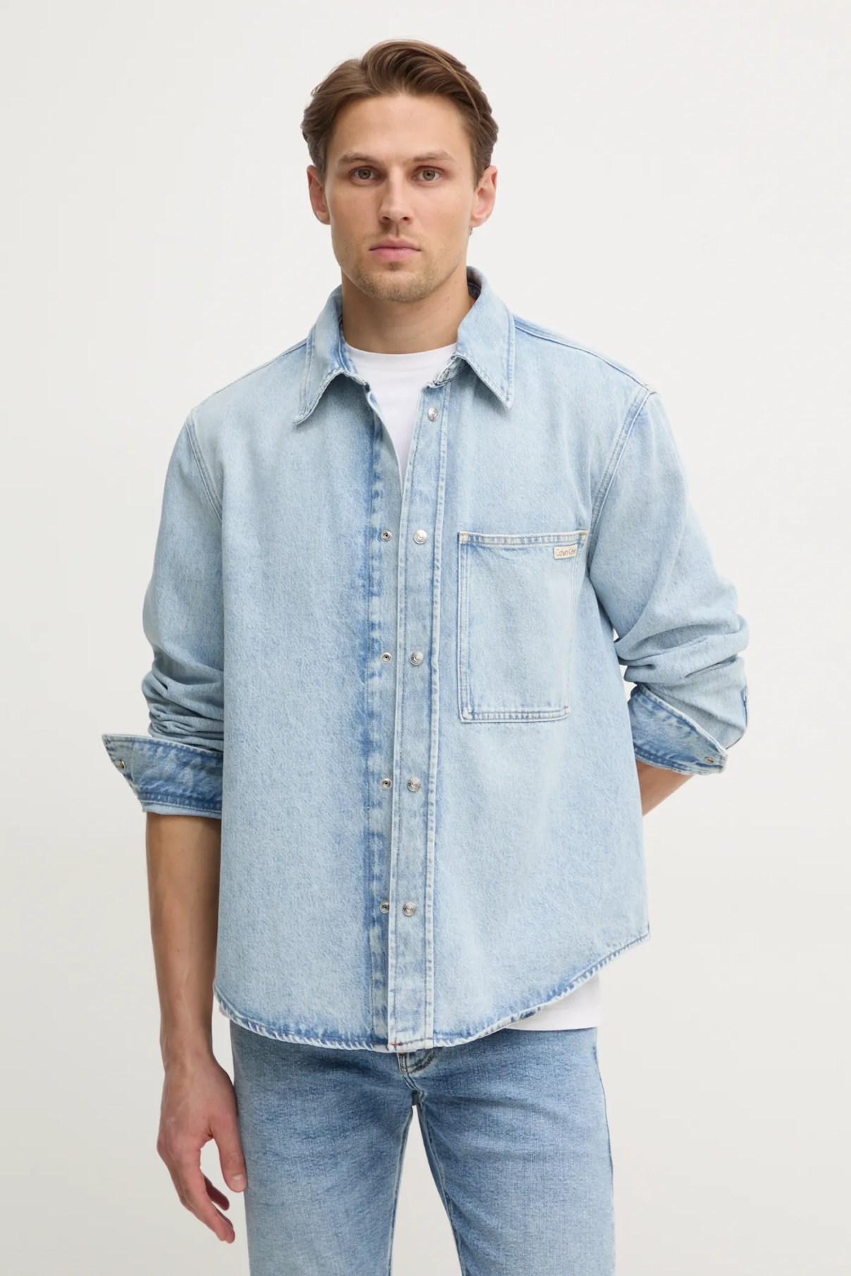 

Джинсовая рубашка Calvin Klein Jeans, синий