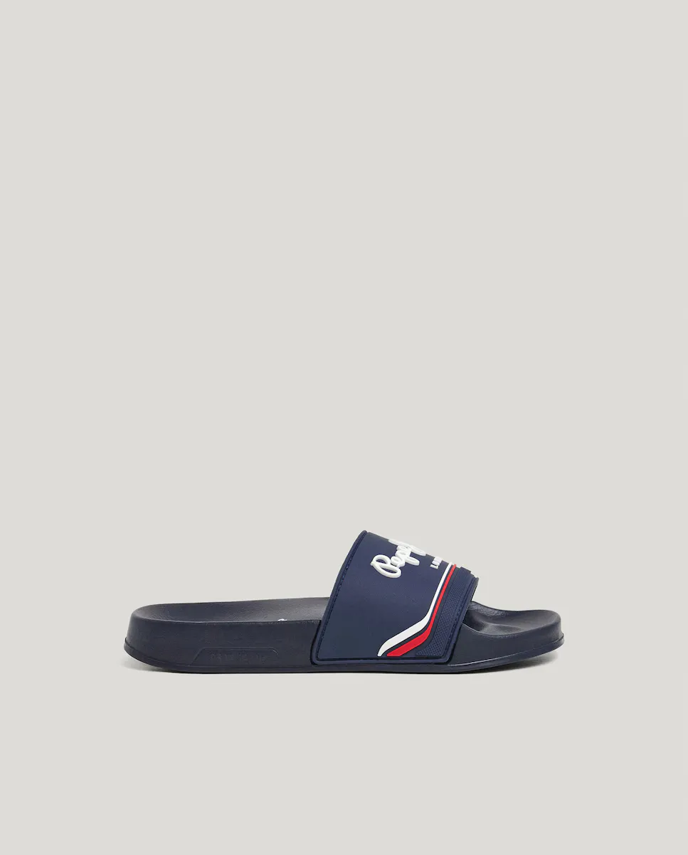

Детские шлепанцы Slider Origin Pepe Jeans, темно-синий