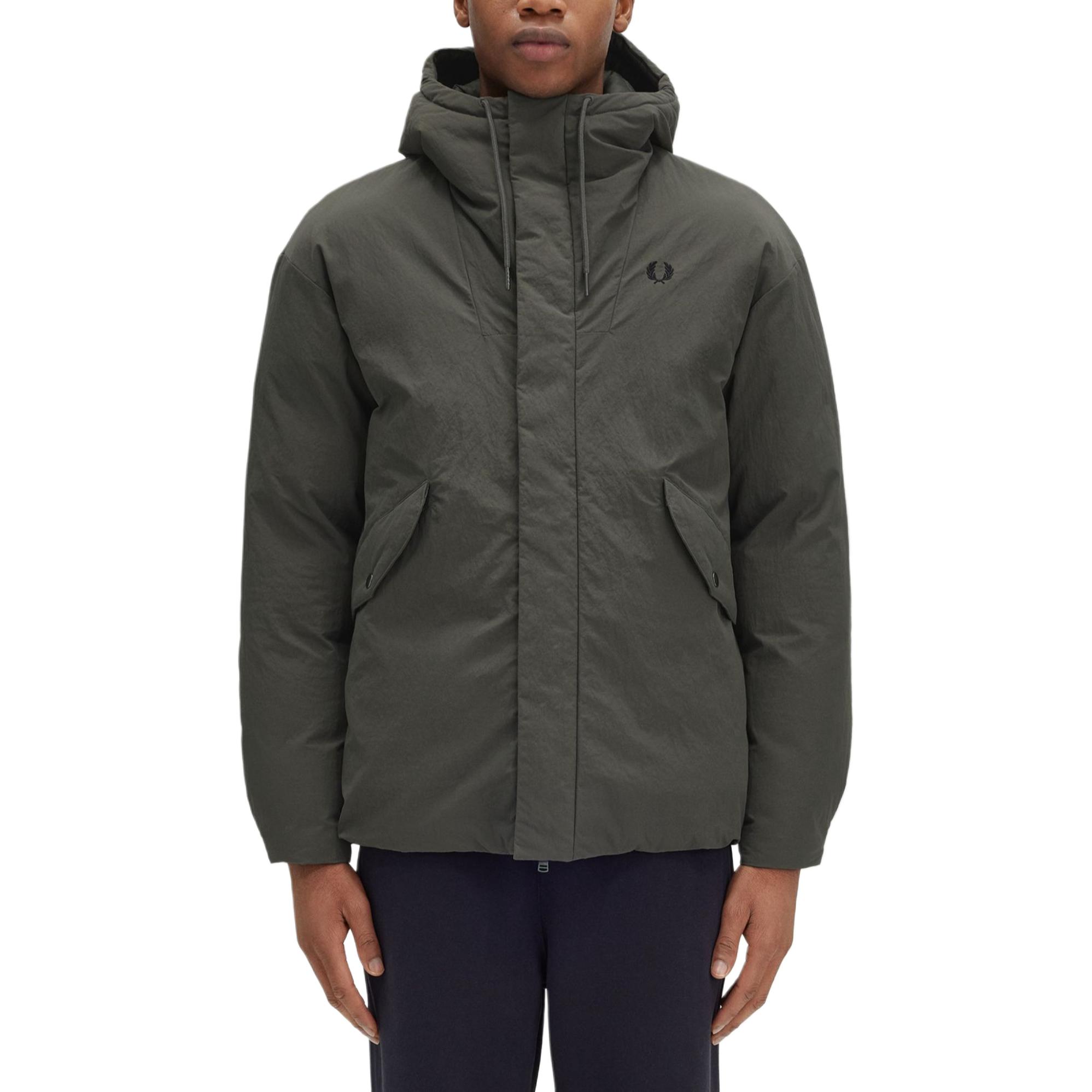 

FRED PERRY Утепленная куртка с капюшоном, Field Green