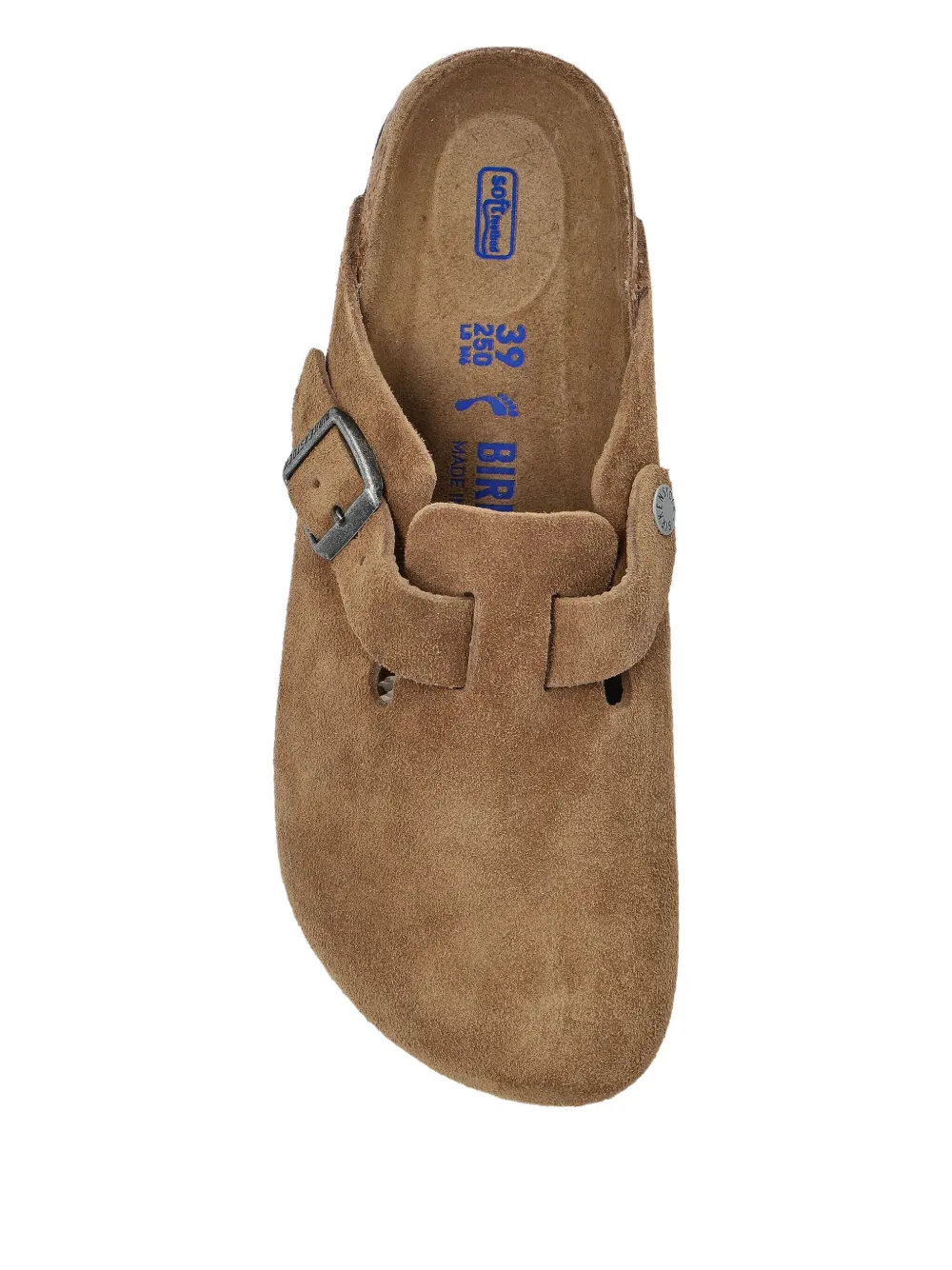 Мюли из замши с пряжками BIRKENSTOCK, коричневый — фото 4