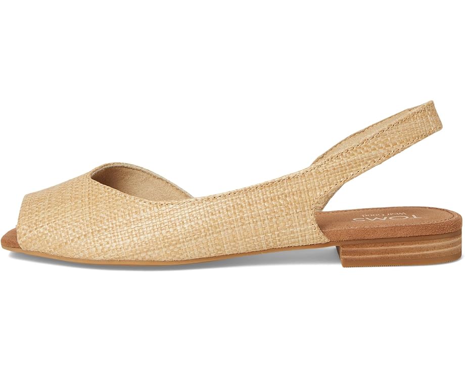 Балетки TOMS Briella Slingback, цвет Almond Raffia — фото 4