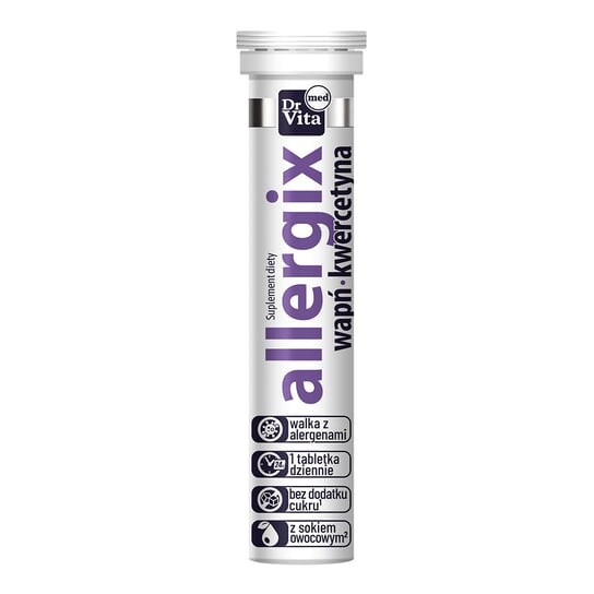 

Dr Vita, Диетическая добавка Allergix с соком, 20 таблеток.
