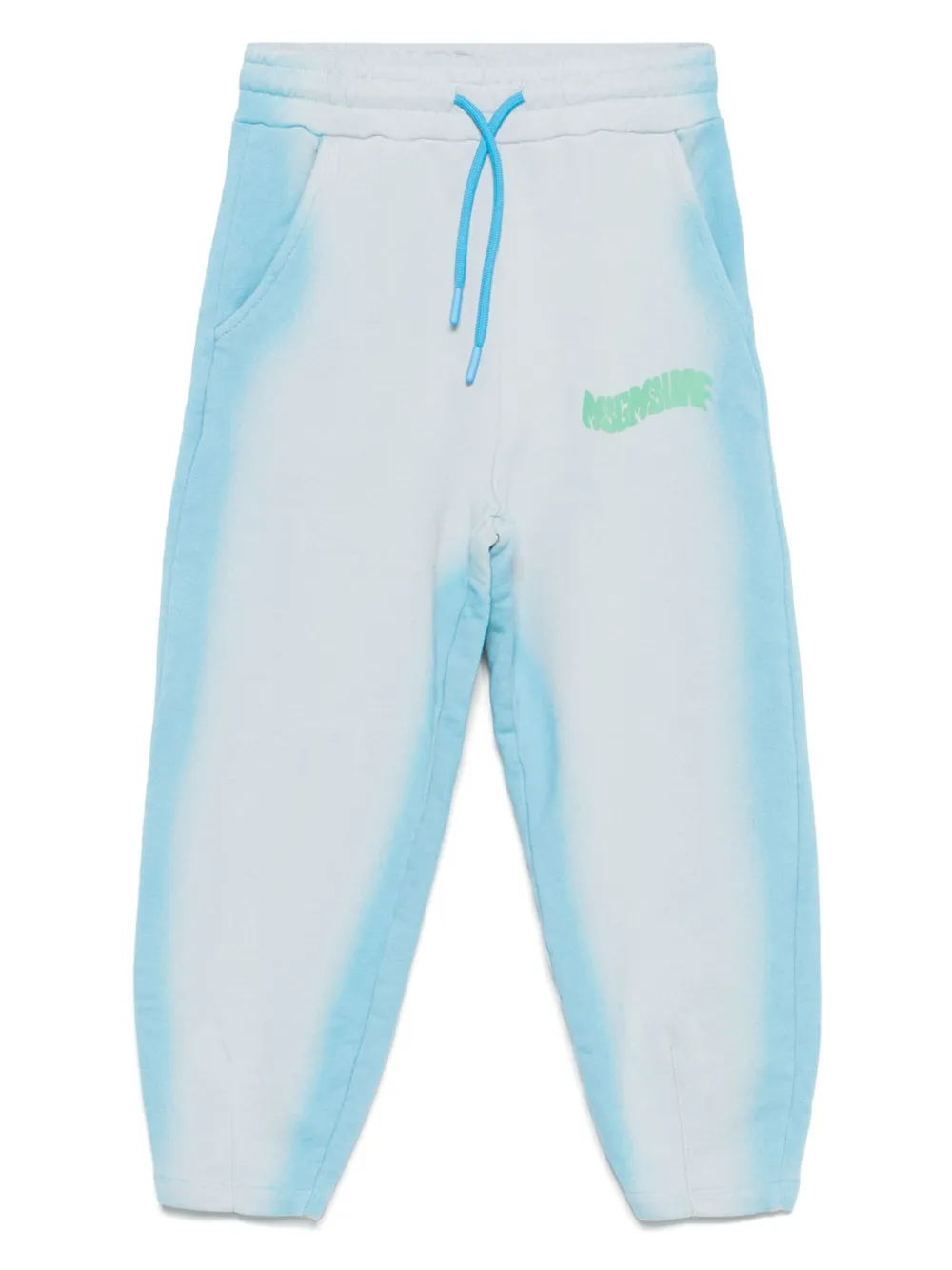

Спортивные брюки с принтом MSGM Kids, синий